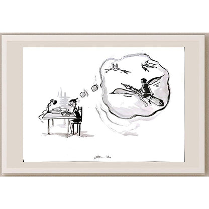 Amit Kumar 29x21cm Orijinal Karikatür BOD03671