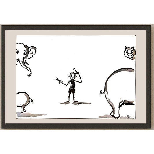 Amit Kumar 29x21cm Orijinal Karikatür BOD03673