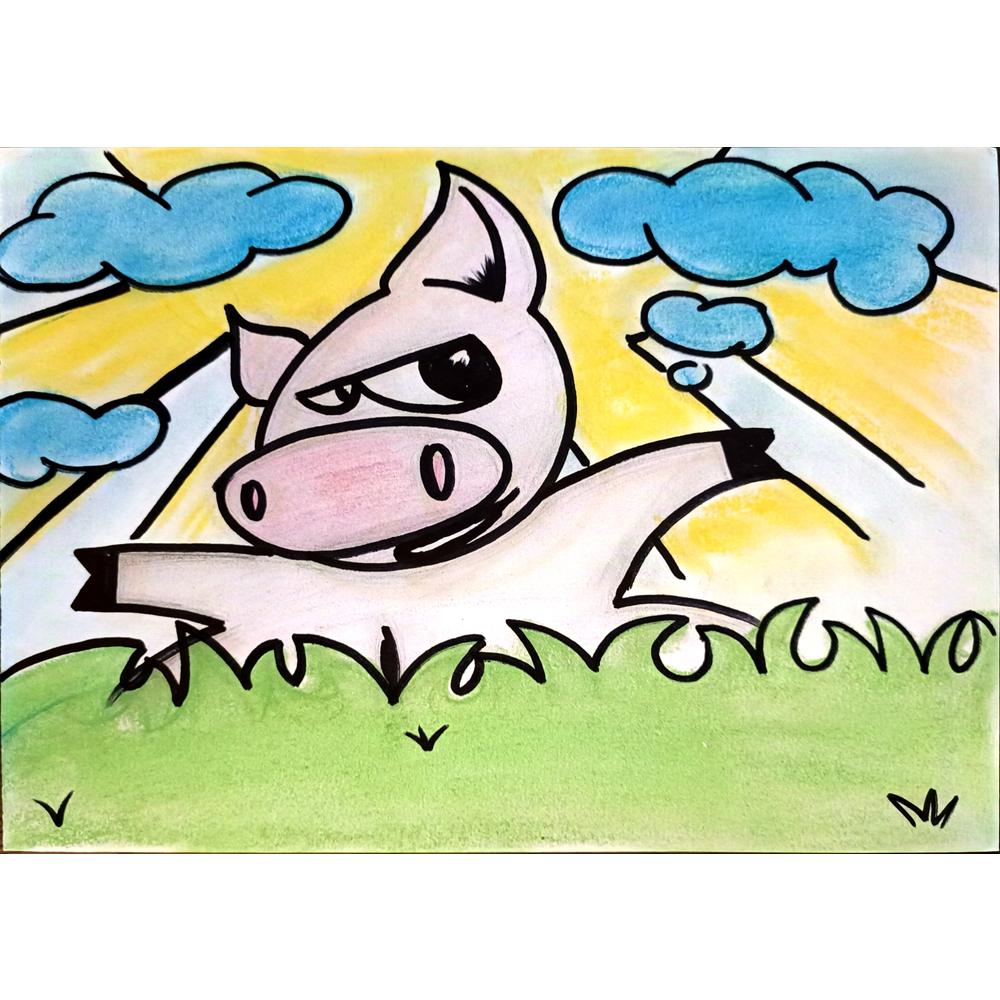 Sadkowski Dawid 29x21cm Orijinal Karikatür BOD03676