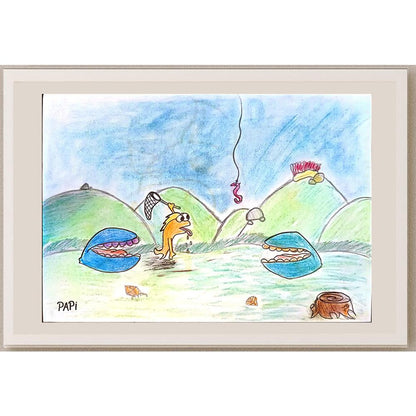 Patryk Janiak 29x21cm Orijinal Karikatür BOD03678