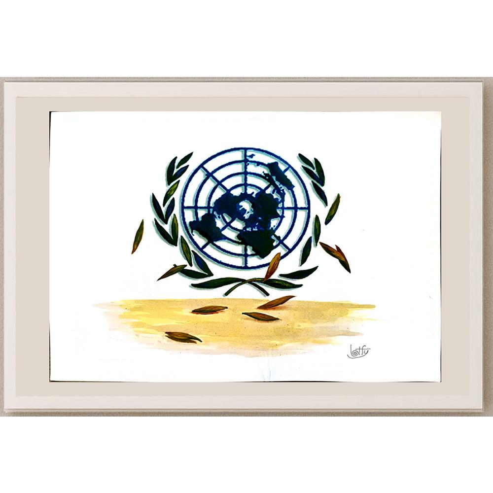 Ghasem Lotji 29x21cm Orijinal Karikatür BOD03685