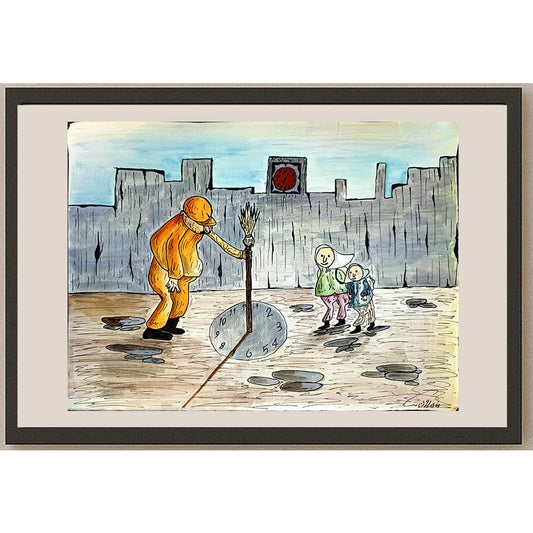 Mohammad Shirazi 29x21cm Orijinal Karikatür BOD03686