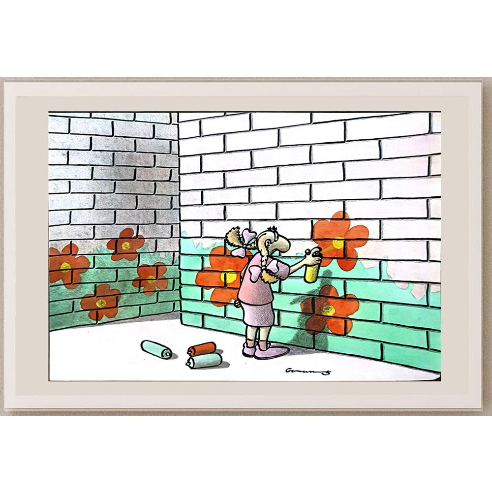 Goran Milenkovic 29x21cm Orijinal Karikatür BOD03692