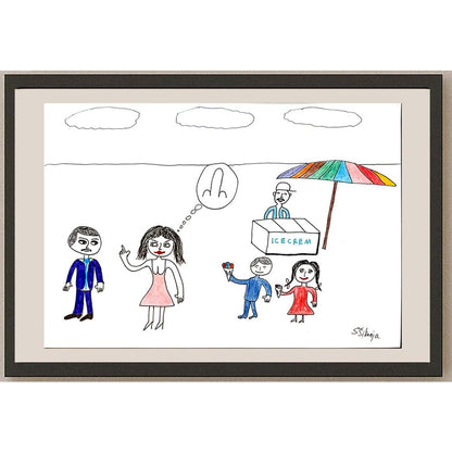 Severin Sikanja 29x21cm Orijinal Karikatür BOD03694