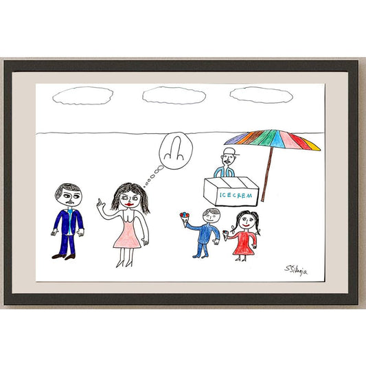 Severin Sikanja 29x21cm Orijinal Karikatür BOD03694