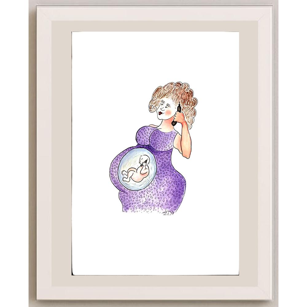 Zidarov Veselin 29x21cm Orijinal Karikatür BOD03698