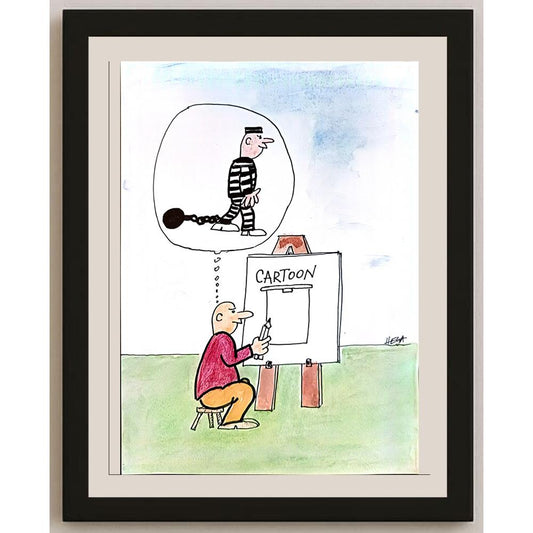 Nedeljko Deretic 29x21cm Orijinal Karikatür BOD03701