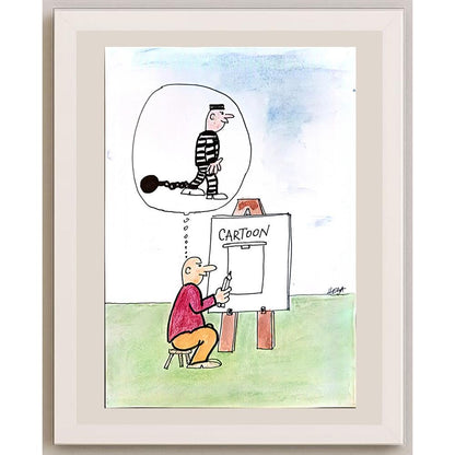Nedeljko Deretic 29x21cm Orijinal Karikatür BOD03701