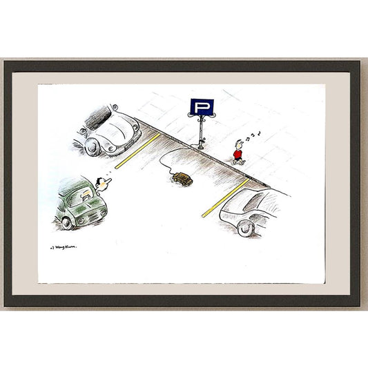 Wang Xuan 29x21cm Orijinal Karikatür BOD03706