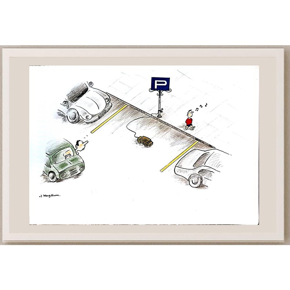Wang Xuan 29x21cm Orijinal Karikatür BOD03706