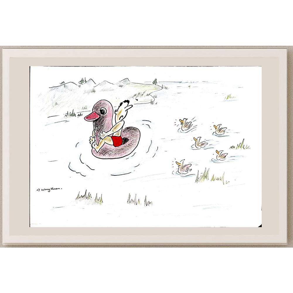 Wang Xuan 29x21cm Orijinal Karikatür BOD03707