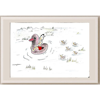Wang Xuan 29x21cm Orijinal Karikatür BOD03707