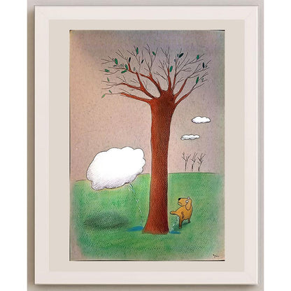 Masoud Ziaei Zardkhashosei 29x21cm Orijinal Karikatür BOD03708