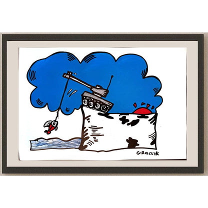 Michal Graczyk 29x21cm Orijinal Karikatür BOD03711