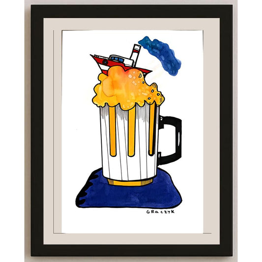 Michal Graczyk 29x21cm Orijinal Karikatür BOD03712