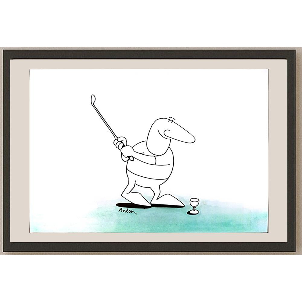 Anton Kotreba 29x21cm Orijinal Karikatür BOD03721