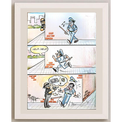 Vendra Gopalaksrishna 29x21cm Orijinal Karikatür BOD03723