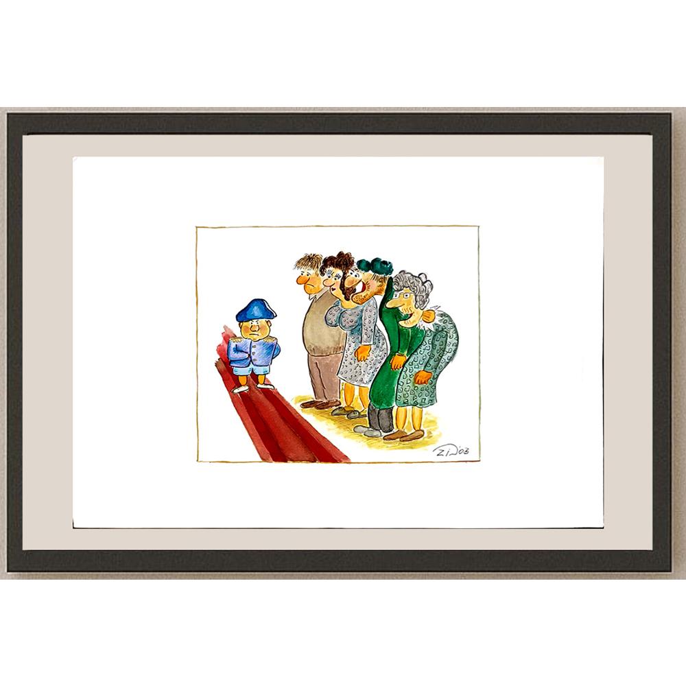 Zidarov Veselin 29x21cm Orijinal Karikatür BOD03726