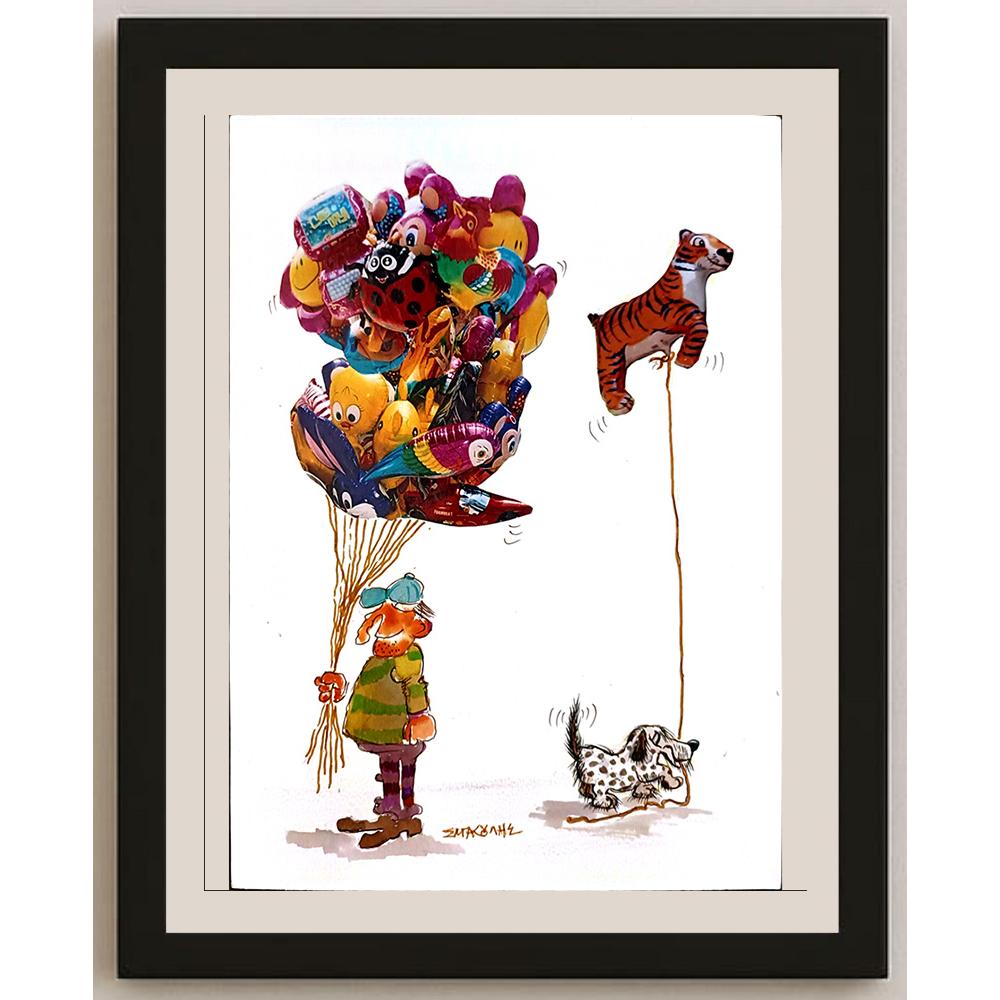 Bacoulis Serafim 29x21cm Orijinal Karikatür BOD03729
