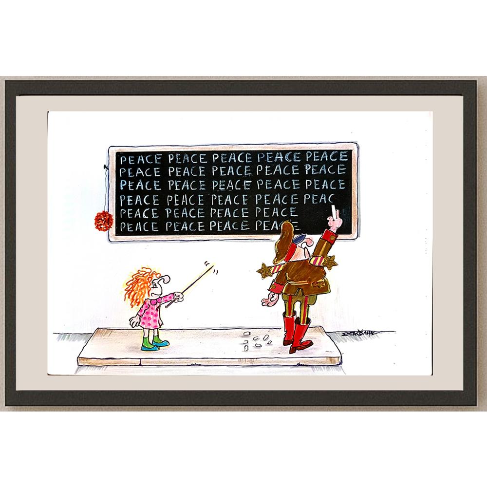 Bacoulis Serafim 29x21cm Orijinal Karikatür BOD03730