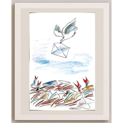 Slobodan Obradovic 29x21cm Orijinal Karikatür BOD03739