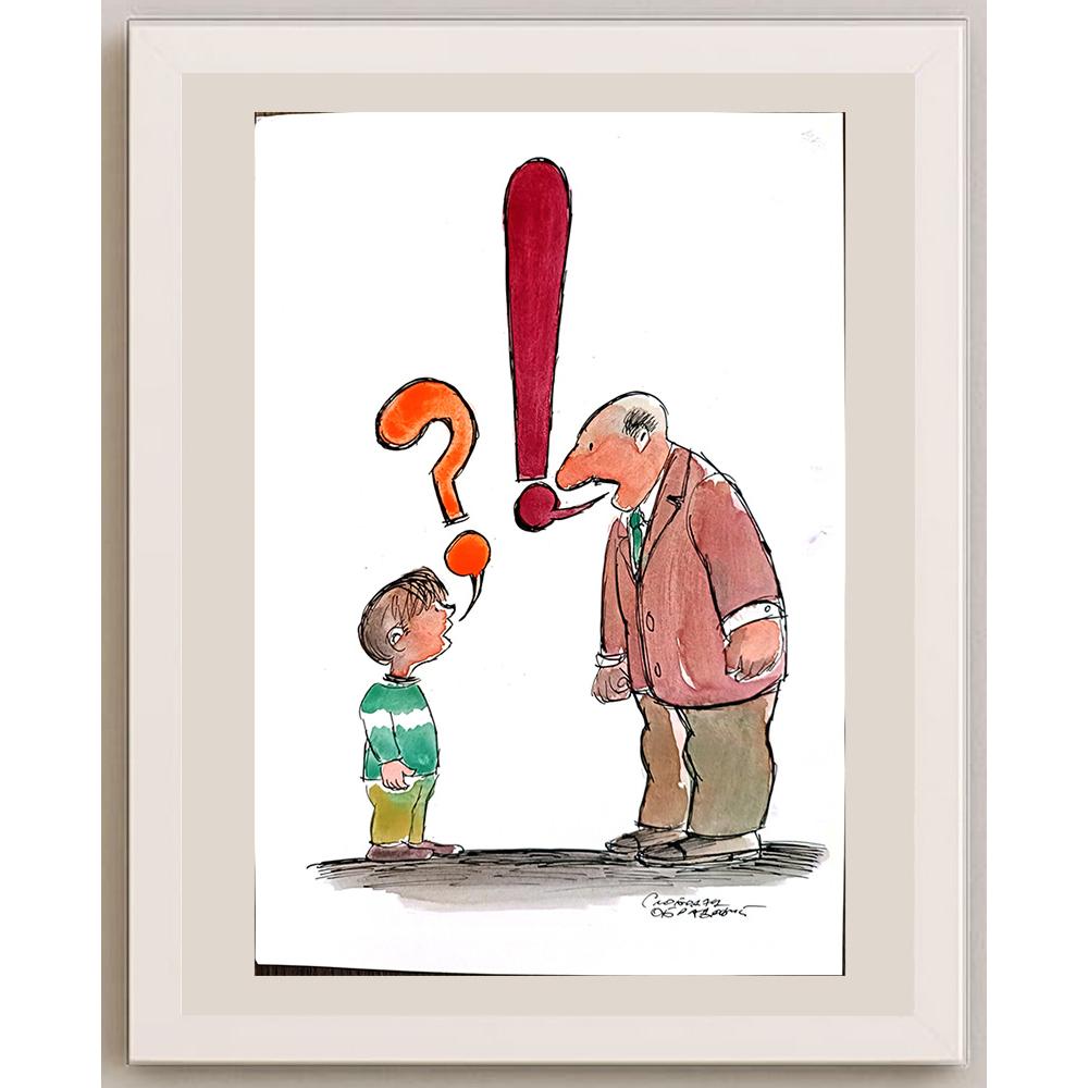 Slobodan Obradovic 29x21cm Orijinal Karikatür BOD03740