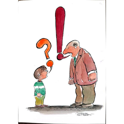 Slobodan Obradovic 29x21cm Orijinal Karikatür BOD03740