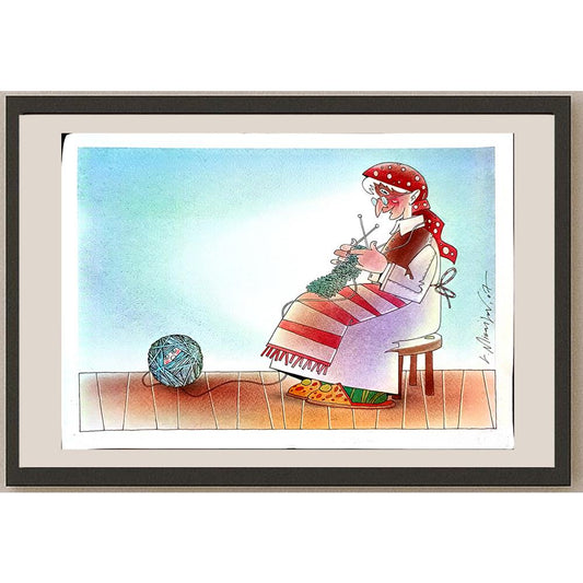 Lubomir Kotrha 29x21cm Orijinal Karikatür BOD03741