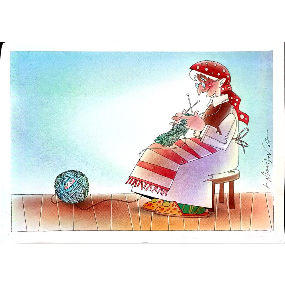 Lubomir Kotrha 29x21cm Orijinal Karikatür BOD03741