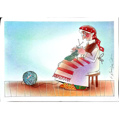 Lubomir Kotrha 29x21cm Orijinal Karikatür BOD03741