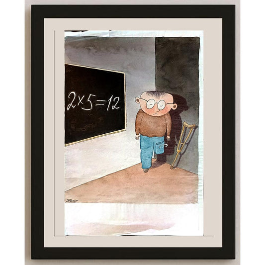 Seyran Caferli 29x21cm Orijinal Karikatür BOD03743