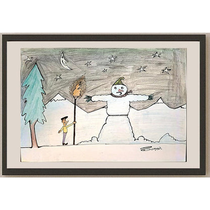 Thipparapu Suman Kumar 29x21cm Orijinal Karikatür BOD03747