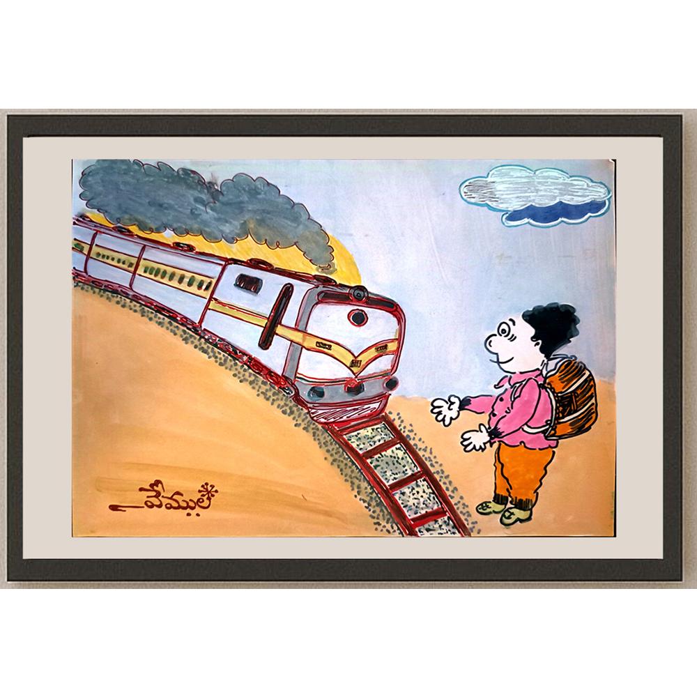 Vemula Rajamouli 29x21cm Orijinal Karikatür BOD03750