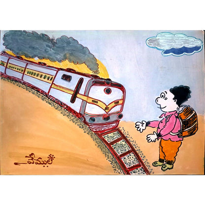 Vemula Rajamouli 29x21cm Orijinal Karikatür BOD03750