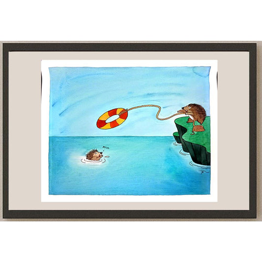 Young Sikoh 33x26cm Orijinal Karikatür BOD03756
