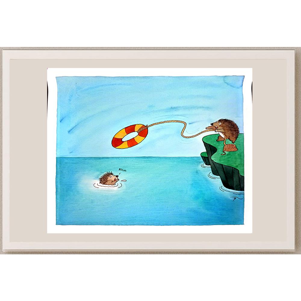 Young Sikoh 33x26cm Orijinal Karikatür BOD03756