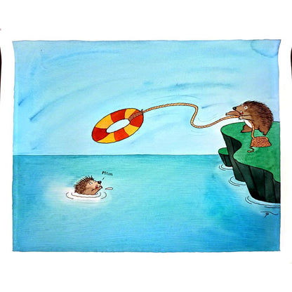 Young Sikoh 33x26cm Orijinal Karikatür BOD03756