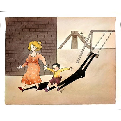 Young Sikoh 33x26cm Orijinal Karikatür BOD03757