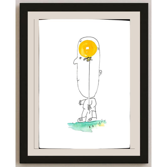 Nikolay Fitkov 29x21cm Orijinal Karikatür BOD03760