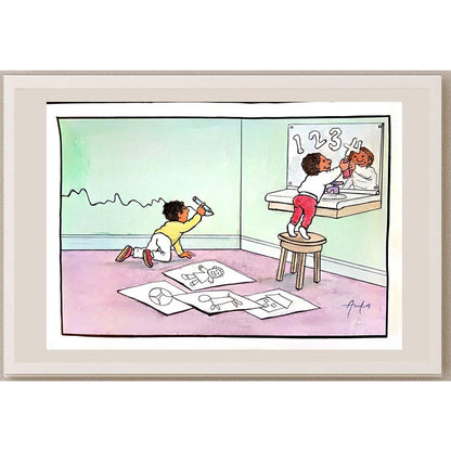 Azuka Nwokocha 29x21cm Orijinal Karikatür BOD03762