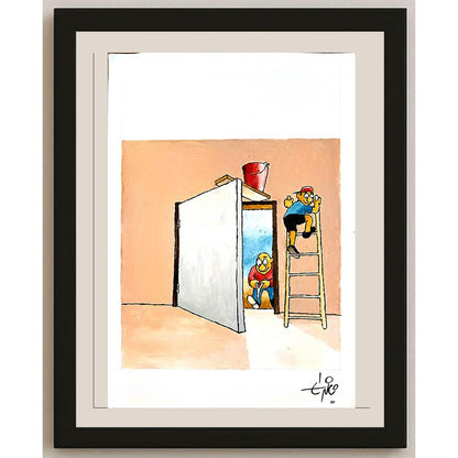 Erico Junqueira Ayres 29x21cm Orijinal Karikatür BOD03764