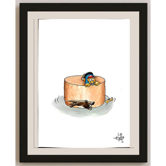 Erico Junqueira Ayres 29x21cm Orijinal Karikatür BOD03765