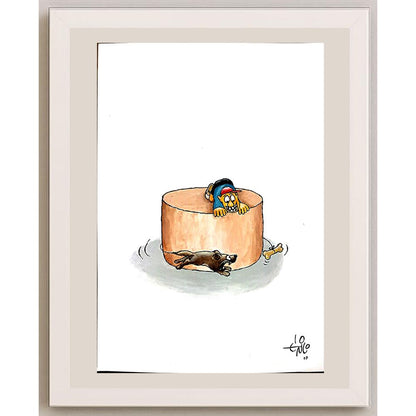 Erico Junqueira Ayres 29x21cm Orijinal Karikatür BOD03765