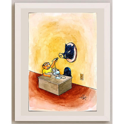 Erico Junqueira Ayres 29x21cm Orijinal Karikatür BOD03766