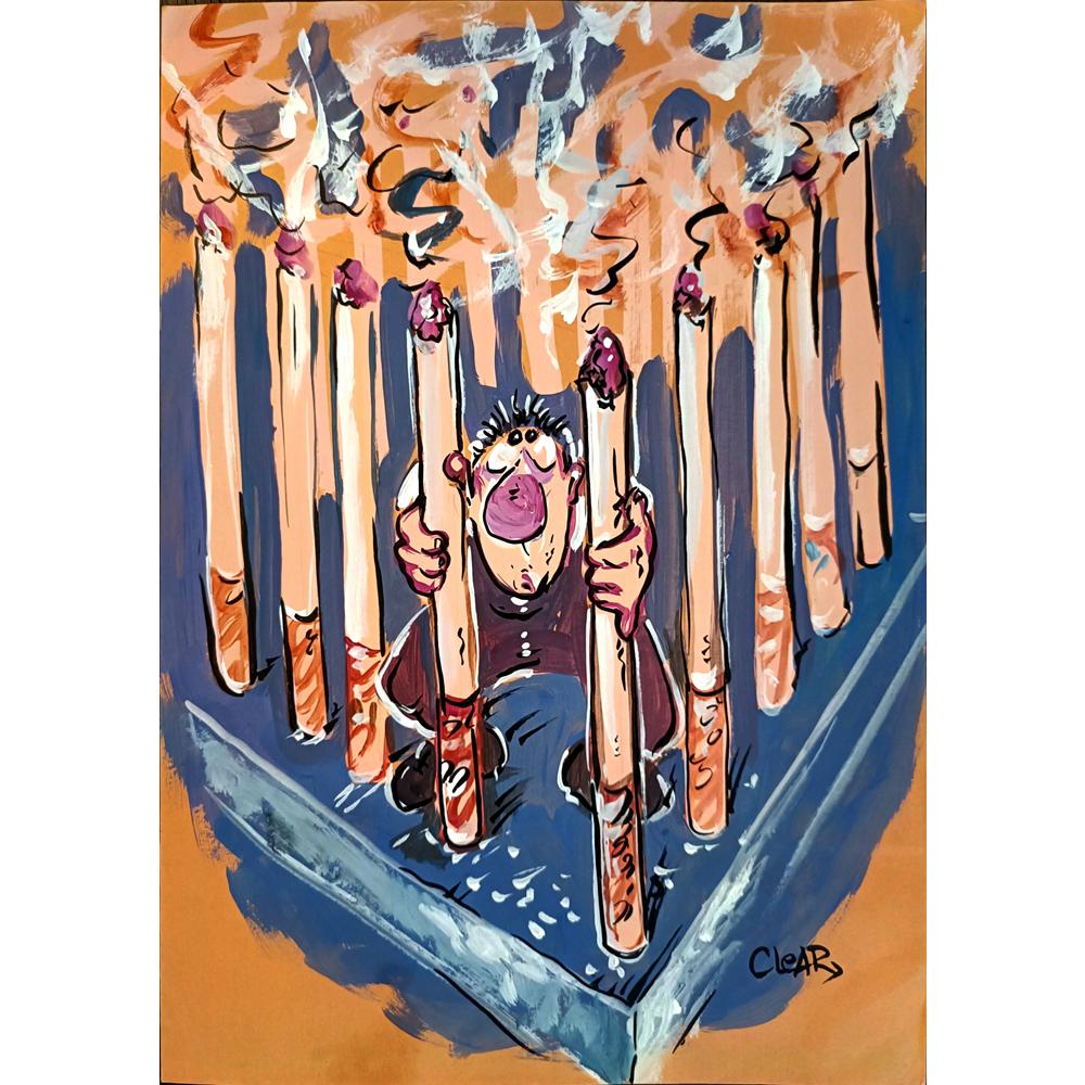 Radu Cletiu 29x21cm Orijinal Karikatür BOD03767