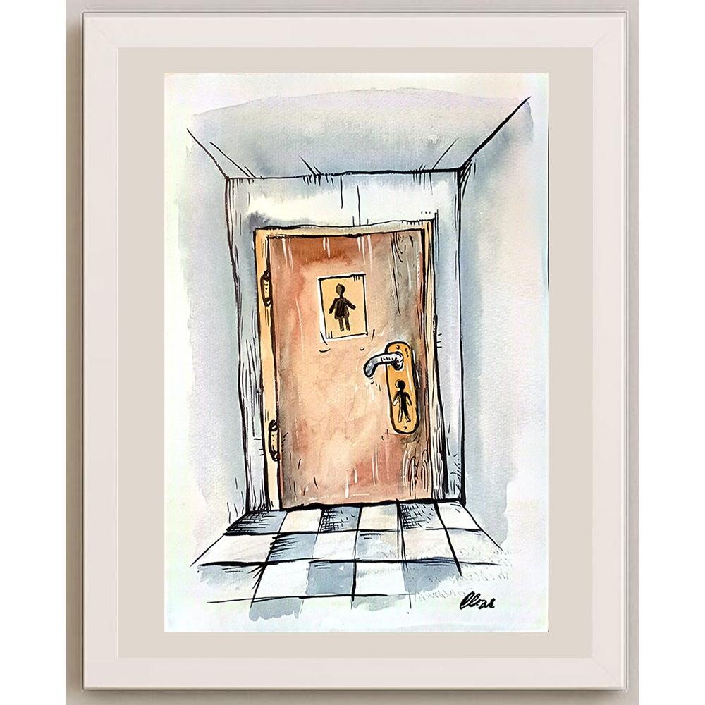 Radu Cletiu 29x21cm Orijinal Karikatür BOD03768