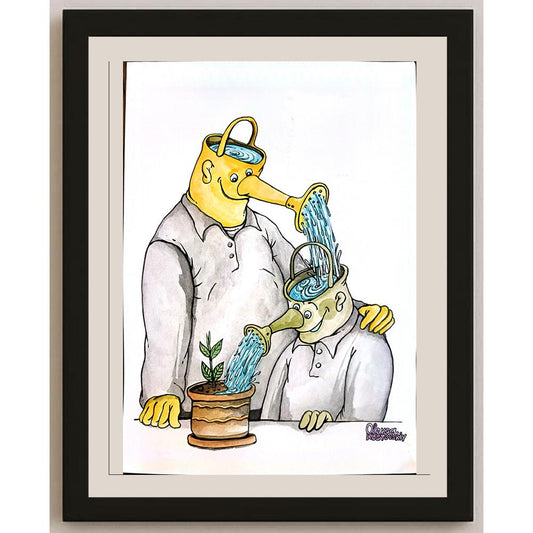 Oleksiy Kustovskiy 29x21cm Orijinal Karikatür BOD03771
