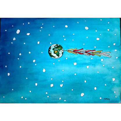 Lubomir Kotrha 29x21cm Orijinal Karikatür BOD03772