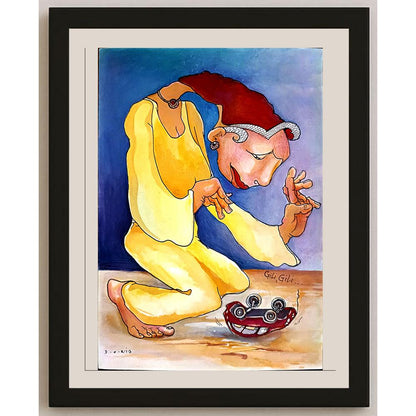 Dorota Chwatek 29x21cm Orijinal Karikatür BOD03778