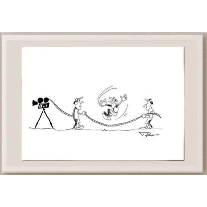 Tadeusz Raczkiewicz 29x21cm Orijinal Karikatür BOD03779